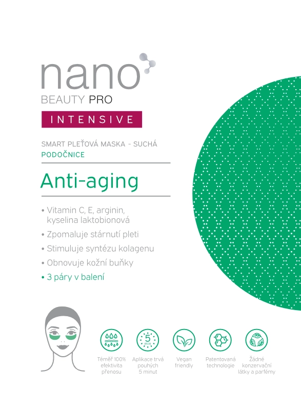 Anti-aging podočnicová maska Intensive nanoBeauty