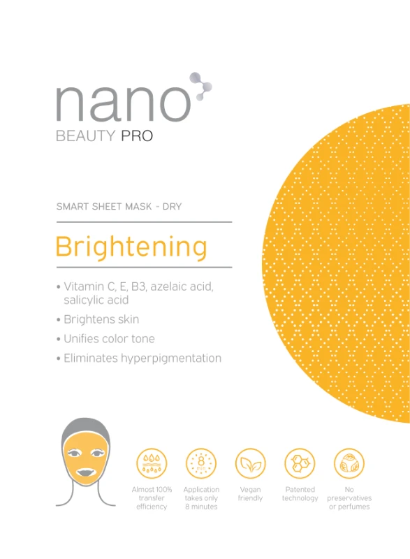 Brightening face mask nanoBeauty - Front side