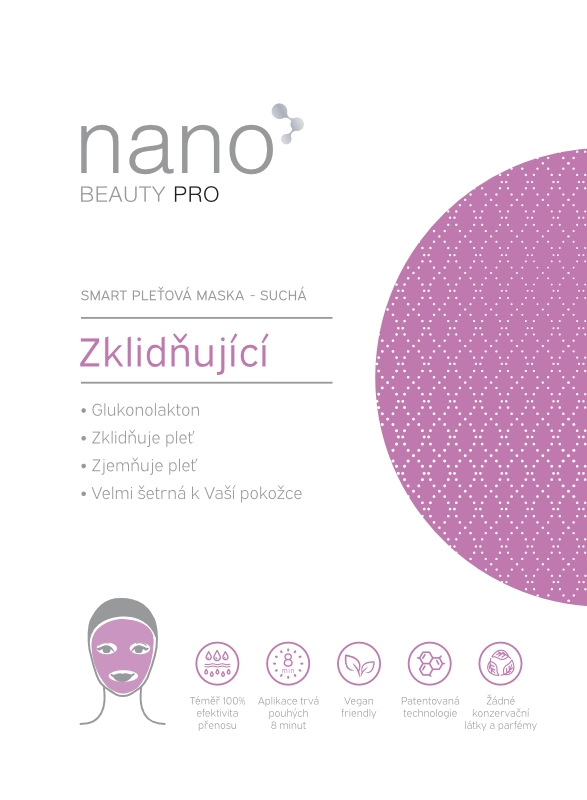 Zklidňující pleťová maska nanoBeauty